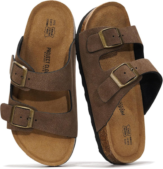 Project Cloud 100% Genuine Leather Sandals for kids Slides for Boys & Girls