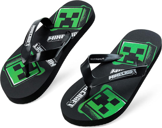 Minecraft Boys Sliders or Flip Flops for Beach and Pool - Boys Gifts