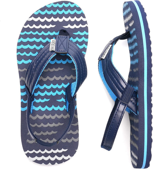 WateLves Girls & Boys Kids Flip Flop summer Slide Sandals Slip on Suitable for Bath Shower Beach pool (Little Kid/Big Kid)